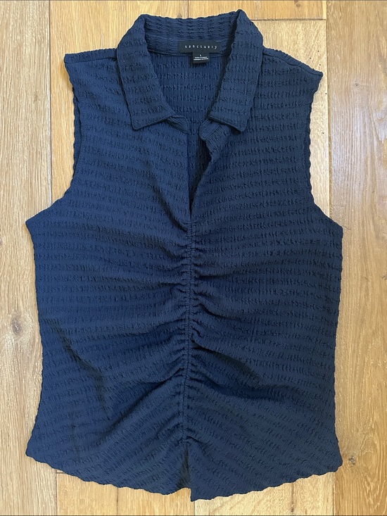 Sanctuary Tops - NWOT Sanctuary Sleeveless Blouse Navy size L